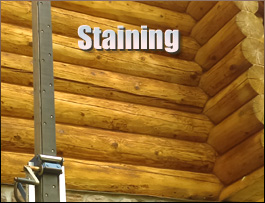  Lee County, Kentucky Log Home Staining